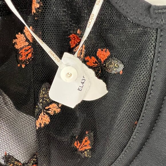 40DD- NWT Elomi Sachi Plunge Sexy Strappy Underwire Bra in Black‎ Butterfly - Picture 9 of 9